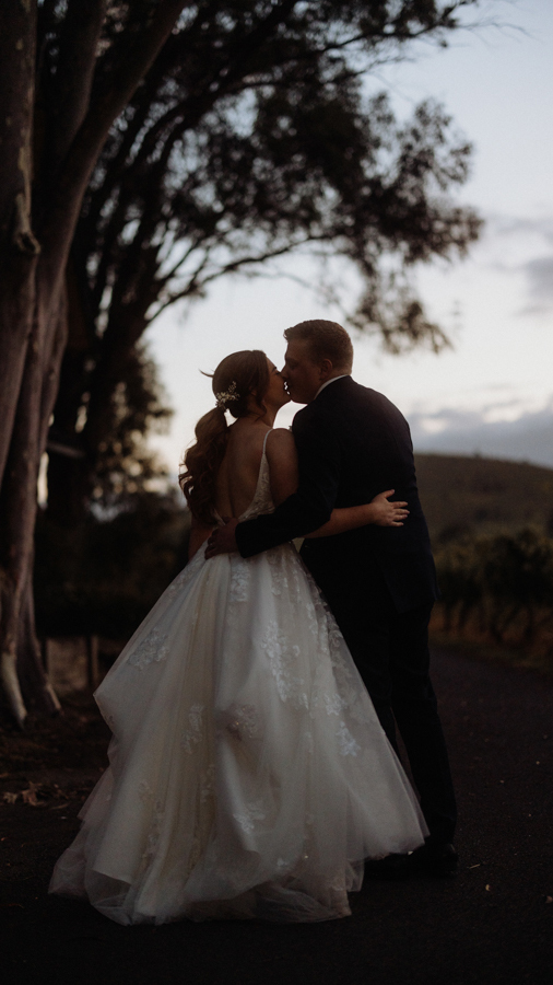 Fergusson Winery wedding photo t&a