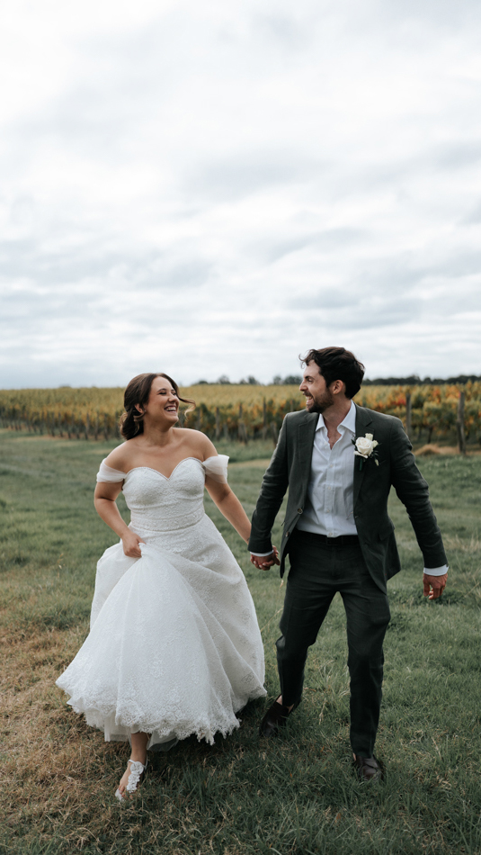 Dromana Estate winery wedding photo v&c