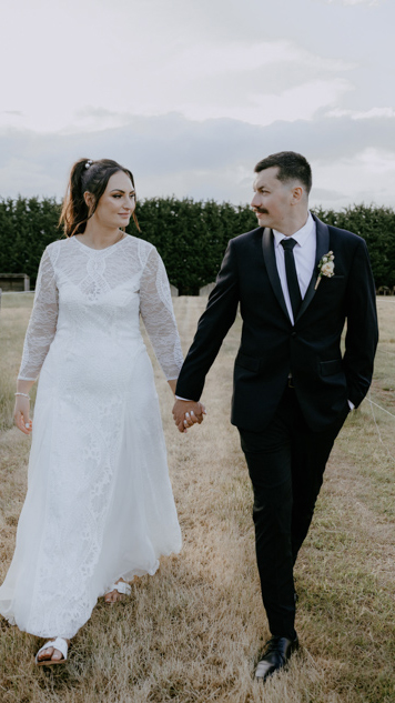 Hedge Farm wedding photo c&a