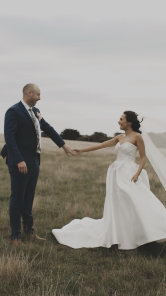 Phillip Island Winery wedding photo f&s